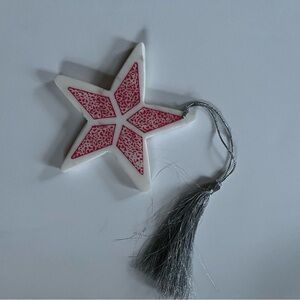 Lenox Merry and Bright Pink Star Ornament 4.25” - NWT NIB